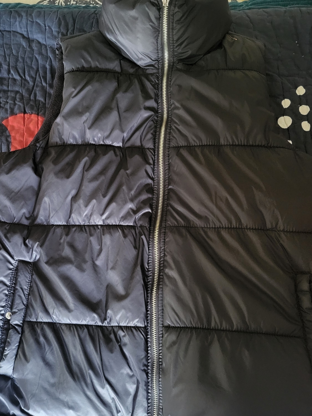 Kids Black Puffer Vest Jacket - Lightweight Quilted Outerwear